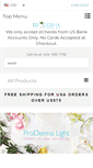 Mobile Screenshot of prodermalight.com